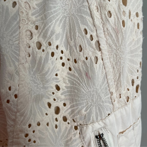 FP Daisy Jane Cotton Embroidered Bomber Jacket cottagecore grannycore boho - Picture 8 of 13